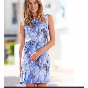 Athleta cinch waist blue women’s dress